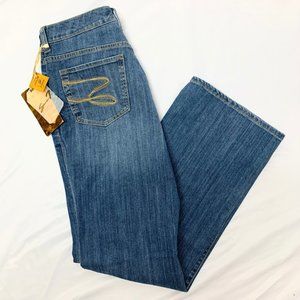 Seven7 LUXE Natalia  Women's Jeans Size 14 Blue Flare Medium Wash